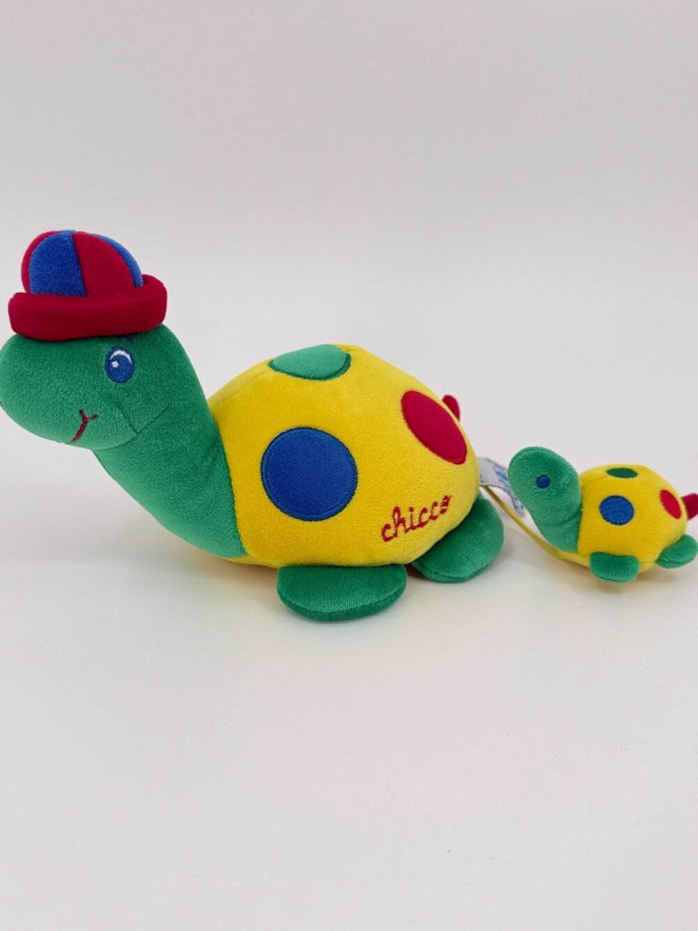 Chicco Vibrating Musical Turtle 7" Plush Stuffed‎ Baby Toy Twinkle Little Star
